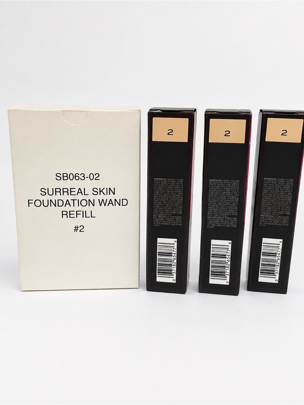Set of 3 Surreal Skin Foundation Wand Refill #2 - Natural Beige